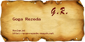 Goga Rezeda névjegykártya
