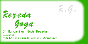 rezeda goga business card